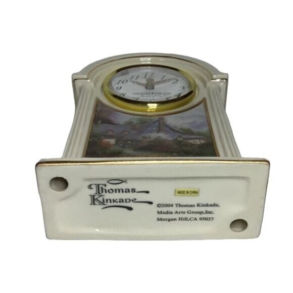 Avon - Vintage Thomas Kinkade Sweetheart Cottage Clock (battery operated) - Picture 3 of 10